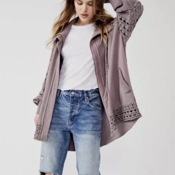 Free People Dune Bug Crochet Cardigan Jacket - Picture 2 of 16